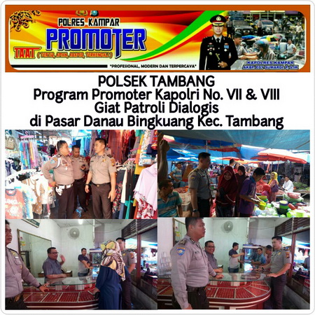 Polsek Tambang Gelar Patroli Dialogis ke Danau Bingkuang